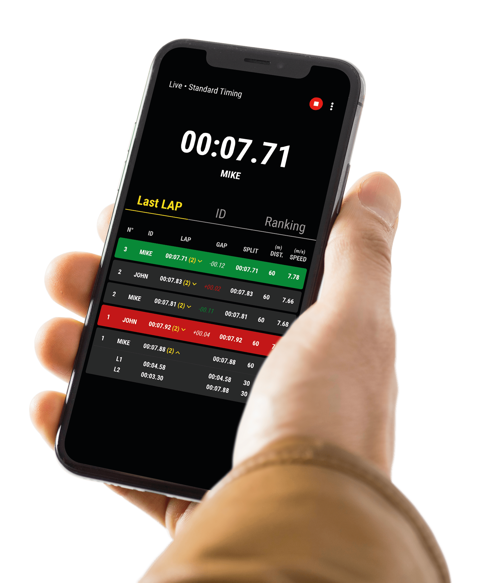 MyFreelap app
