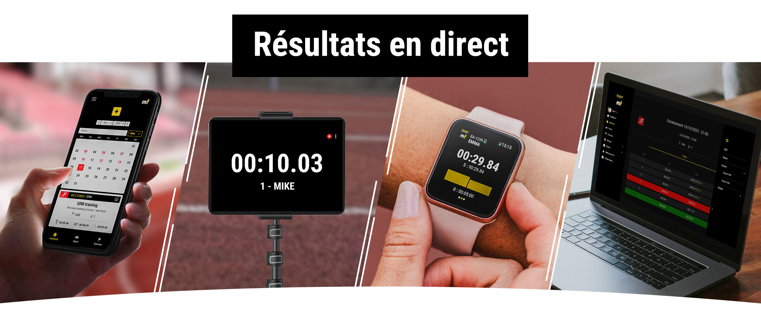 Résultats en direct