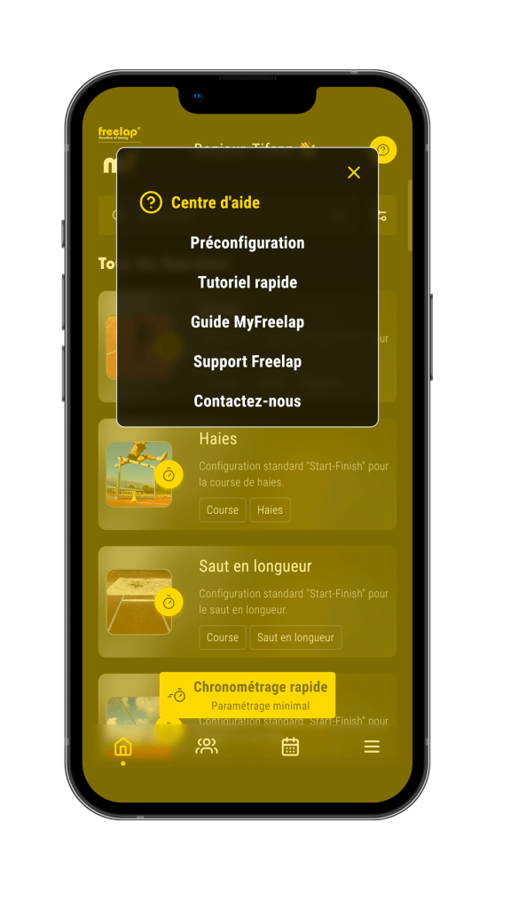 MyFreelap 7 - Centre d'aide